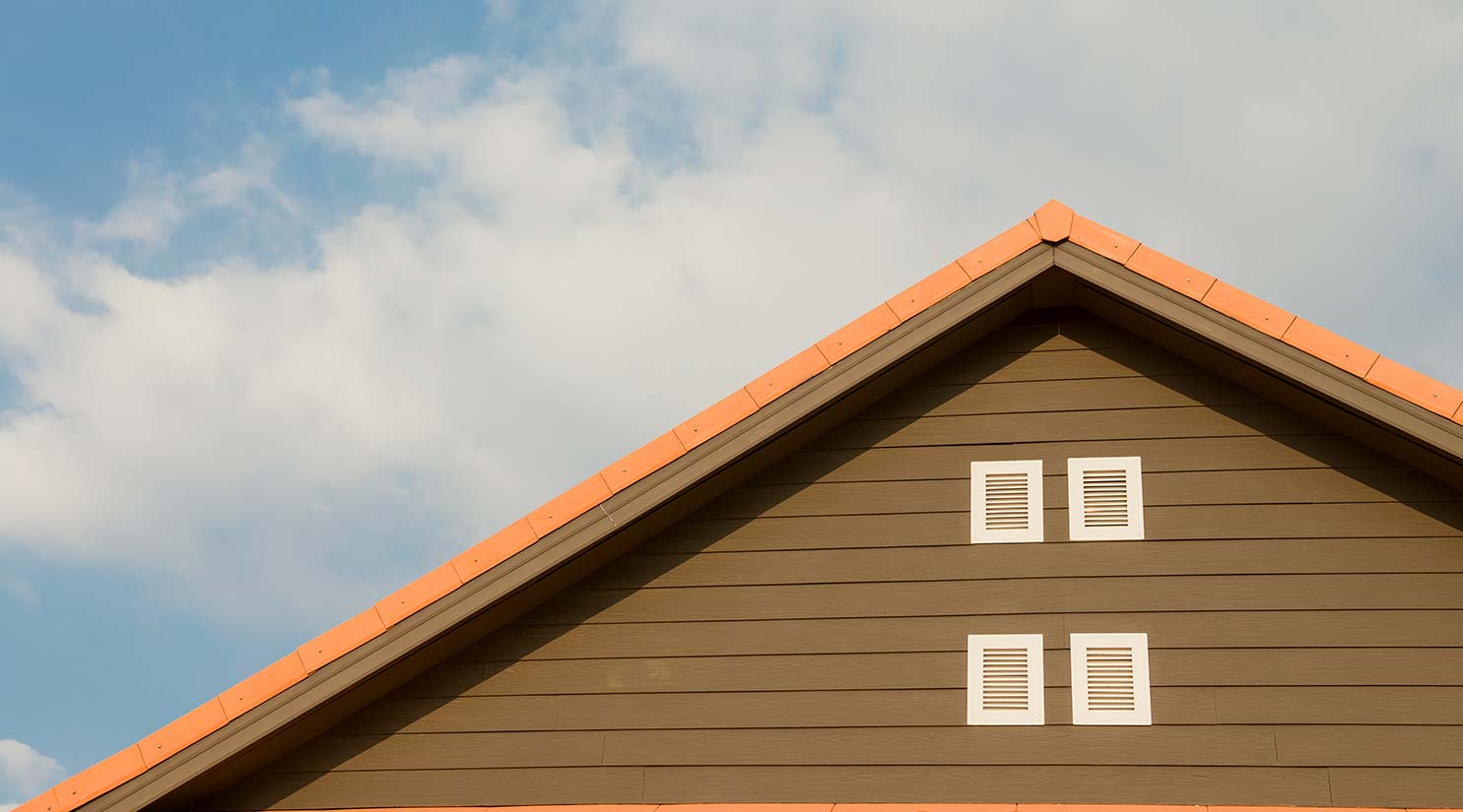 Pitched Roof of House